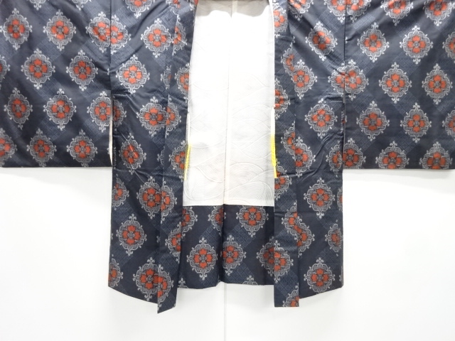  華紋織り出し本場村山大島紬着物アンサンブル